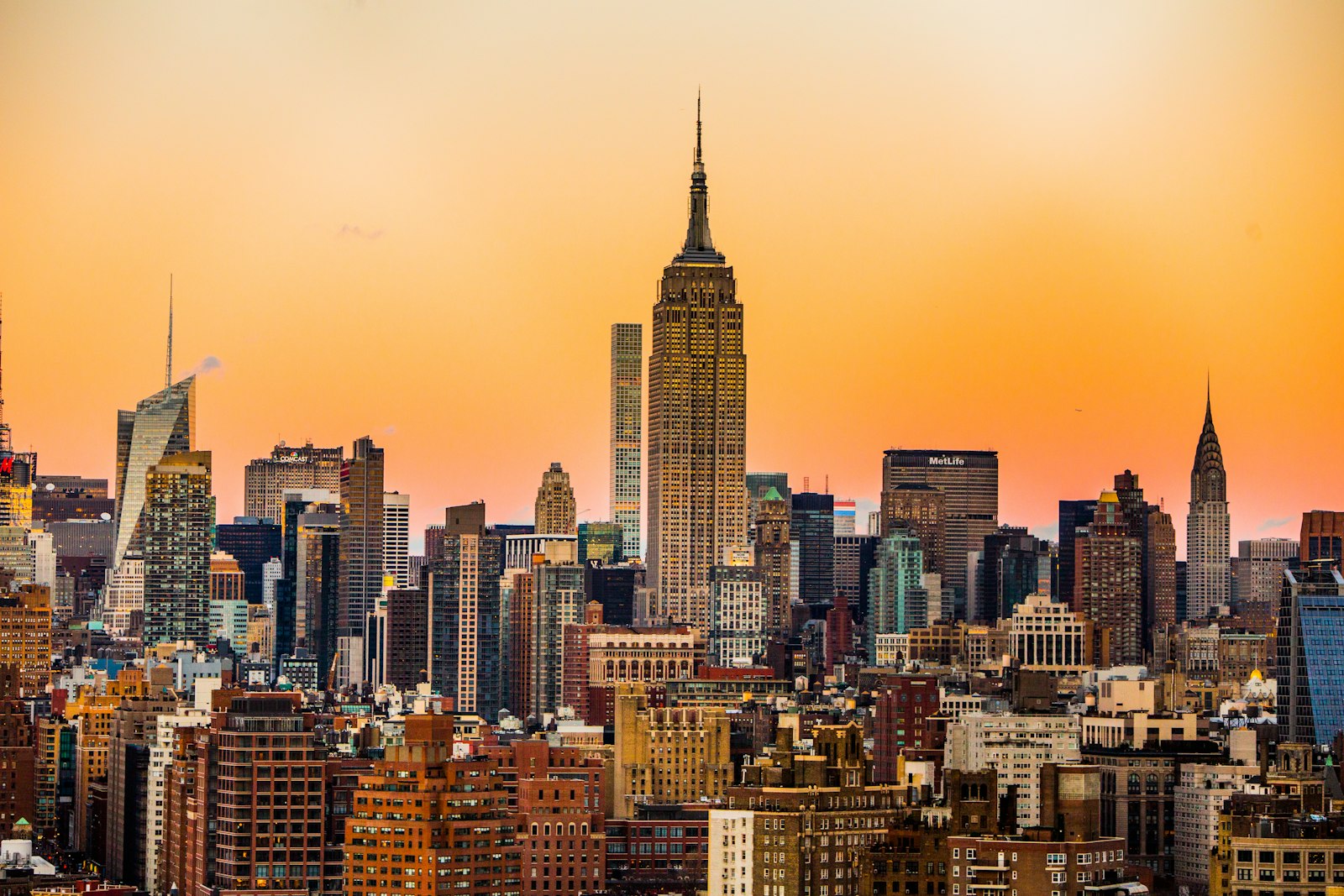 Empire State Building above Midtown