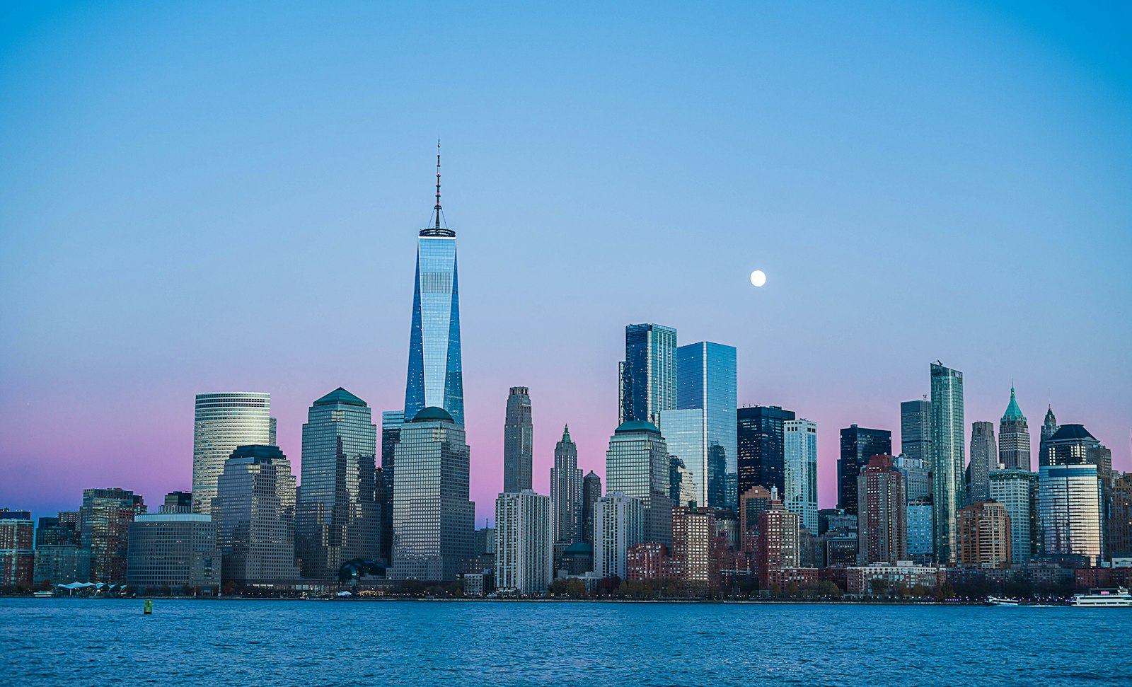 Lower Manhattan at night